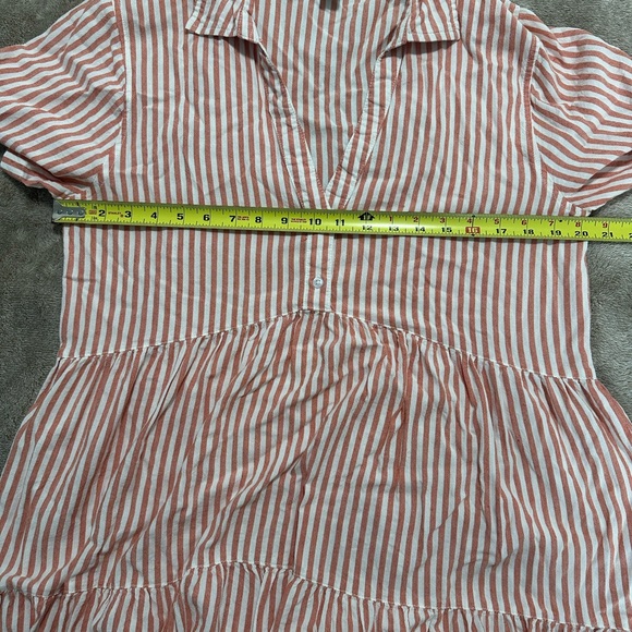 Japna Bella Maxi Dress in a rust and white striped pattern, XL - Picture 8 of 10